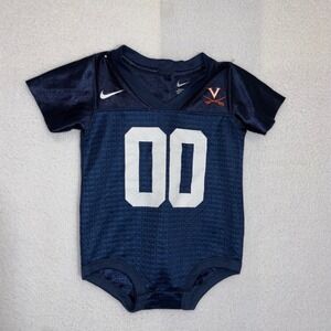 Nike Virginia Cavaliers Baby Football Jersey Bodysuit 3‎ 6M Navy Blue